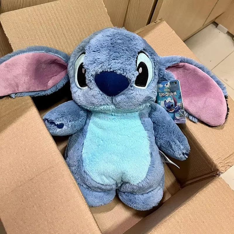 Aoger Disney Stitch Anime Winter Extra Large Plush Hot Water Bottle Women'S Home Water Filling Hand Warmer Holiday Gift Girl