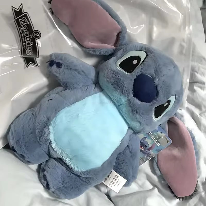 Aoger Disney Stitch Anime Winter Extra Large Plush Hot Water Bottle Women'S Home Water Filling Hand Warmer Holiday Gift Girl