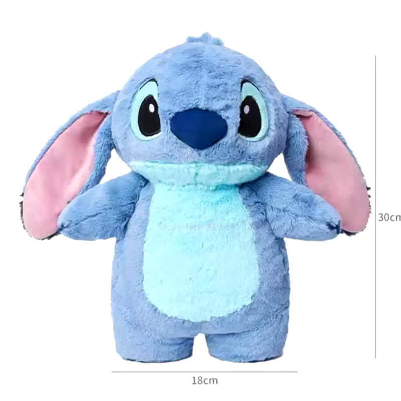 Aoger Disney Stitch Anime Winter Extra Large Plush Hot Water Bottle Women'S Home Water Filling Hand Warmer Holiday Gift Girl