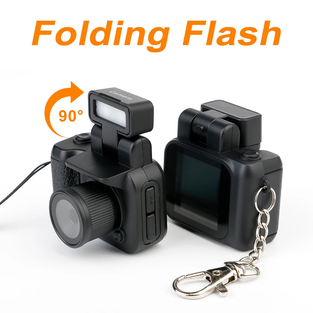 HD1080P Mini Camera Portable Pocket Cam with LCD Screen Digital Camera with Flash Light Video Recorder Student Small Camcorder