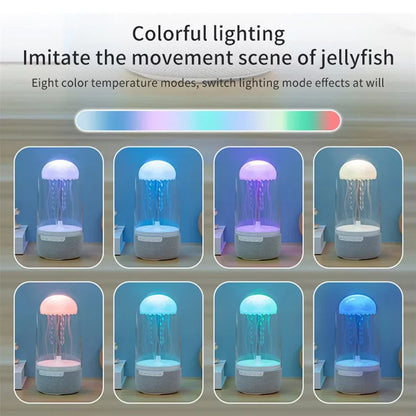 K19 Creative Portable Colorful Jellyfish Lamp Bluetooth Speaker Hifi Stereo 3D Surround Subwoofer Home Theater Sound System