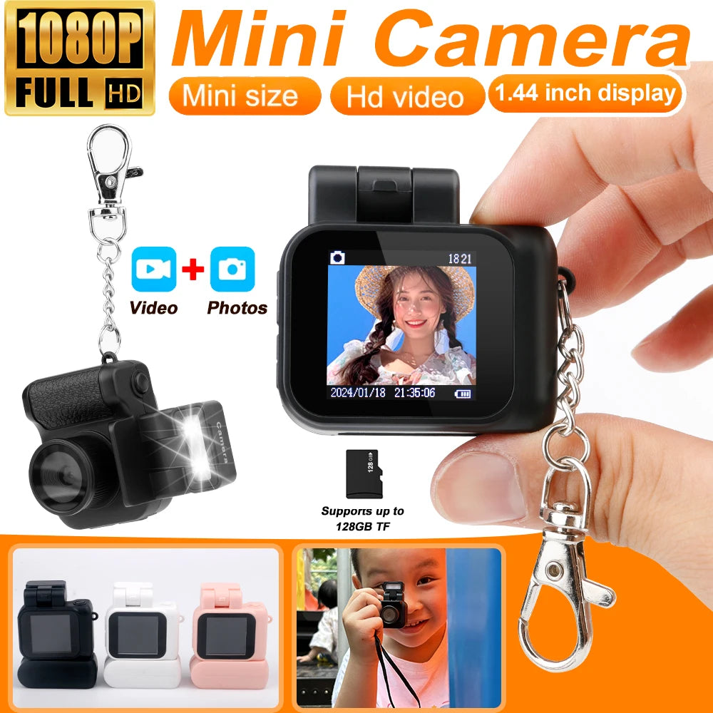 HD1080P Mini Camera Portable Pocket Cam with LCD Screen Digital Camera with Flash Light Video Recorder Student Small Camcorder