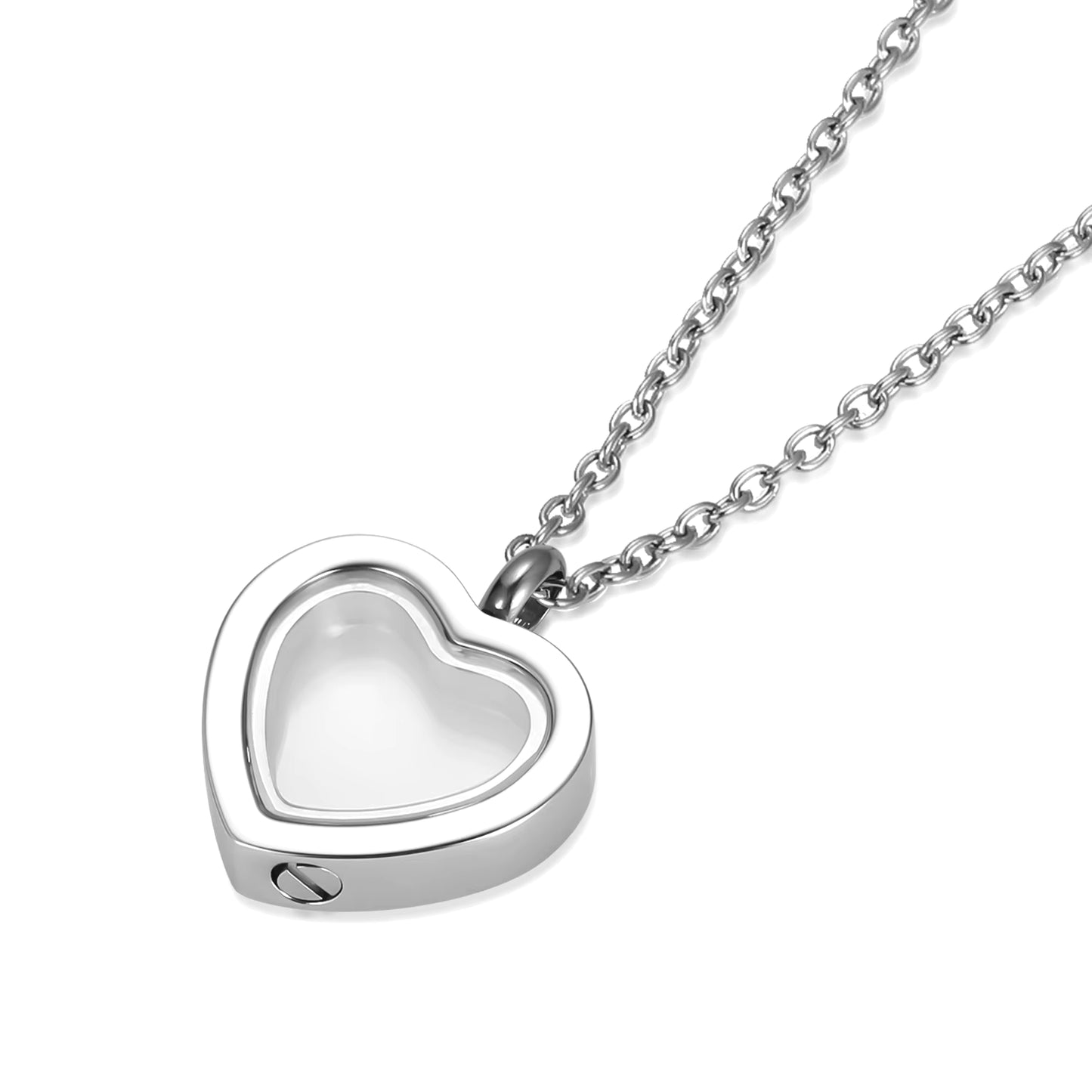 Cremation Jewelry for Ashes for Human Keepsake Stainless Steel Memorial Pendant Cremation Urn Necklace for Human Ashes